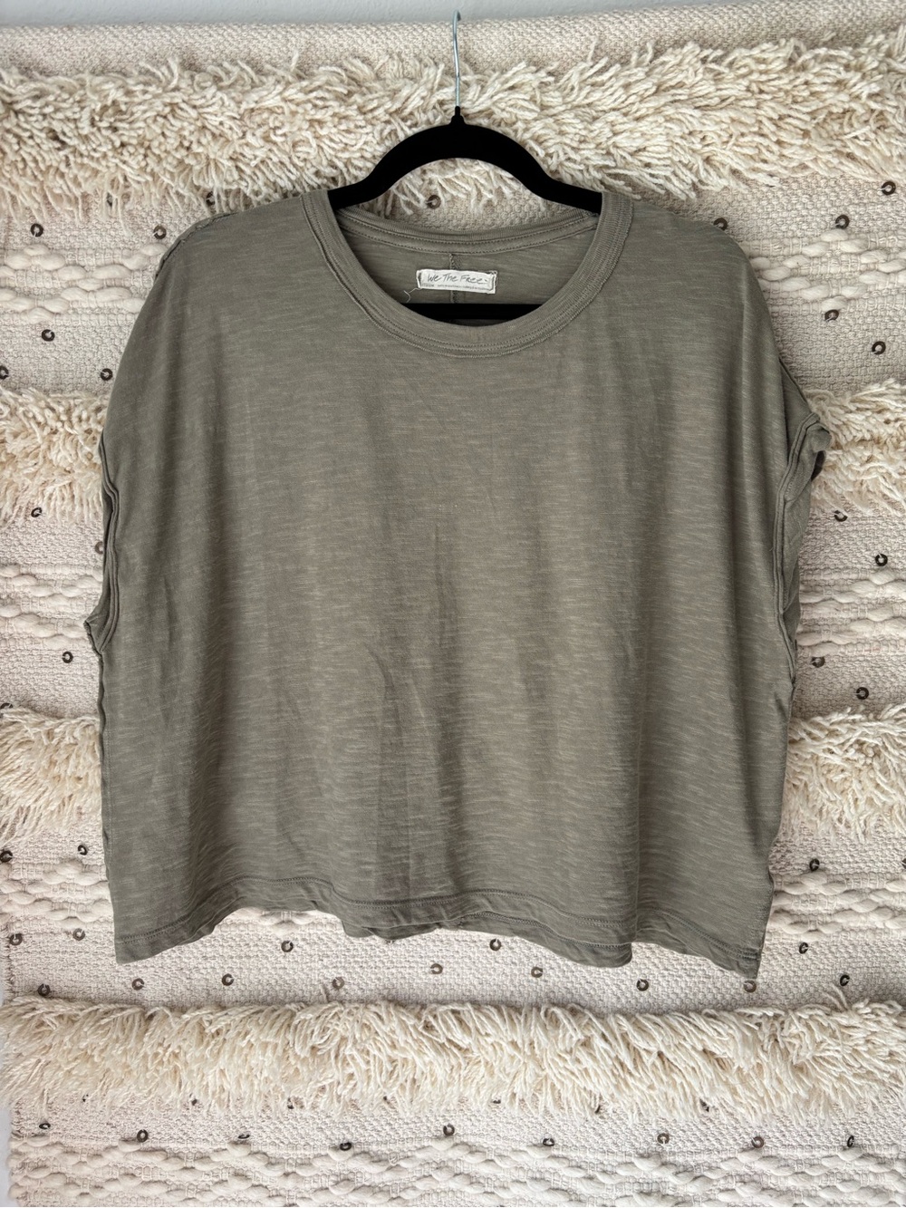 We The Free Olive Relaxed Short Sleeve Tee